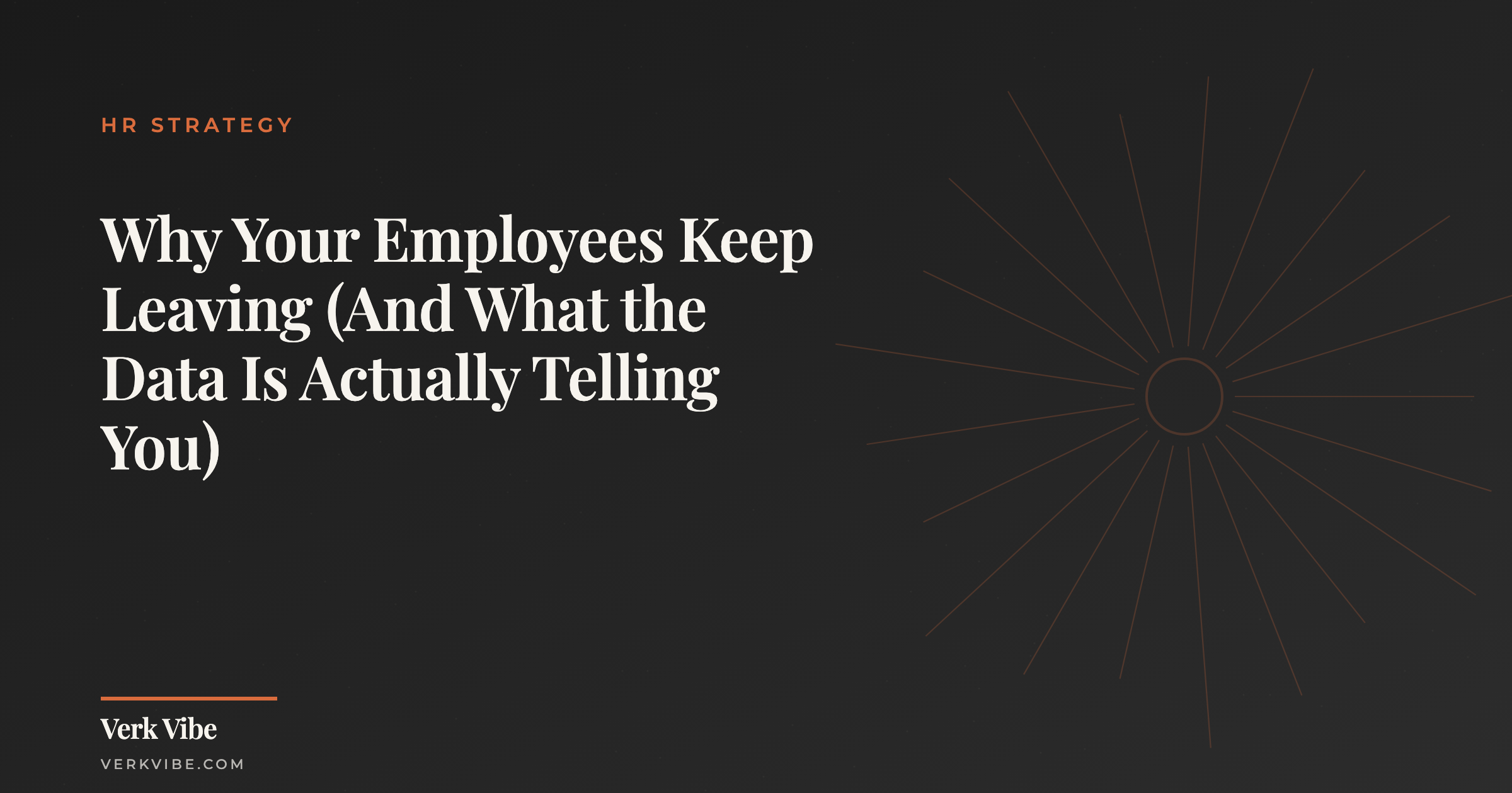 Why Your Employees Keep Leaving (And What the Data Is Actually Telling You)