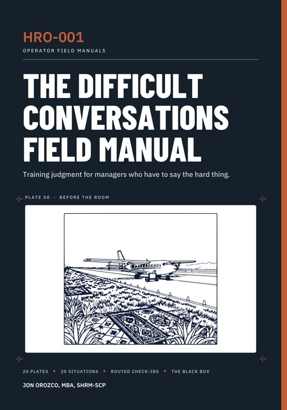 The Difficult Conversations Field Manual, draft cover