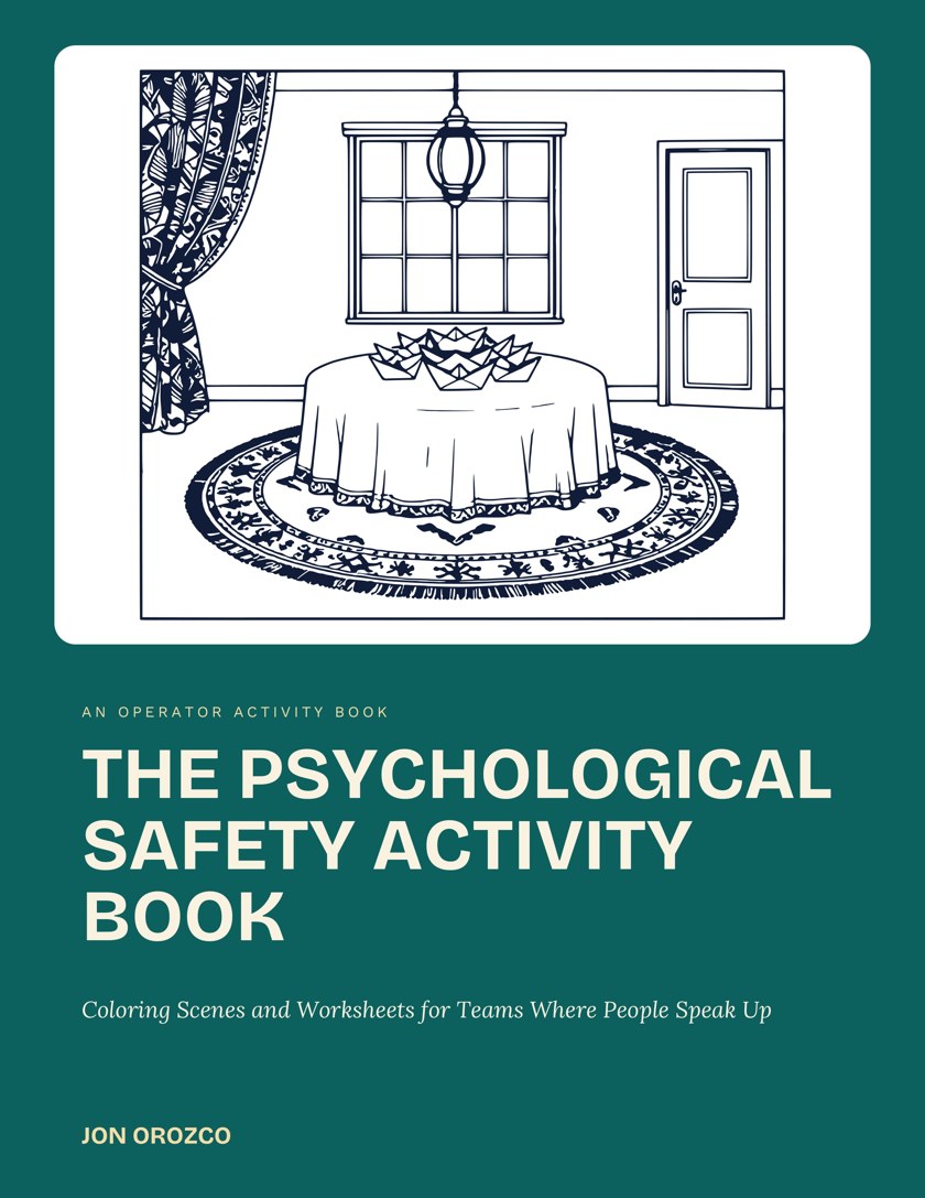 The Psychological Safety Activity Book, manuscript cover
