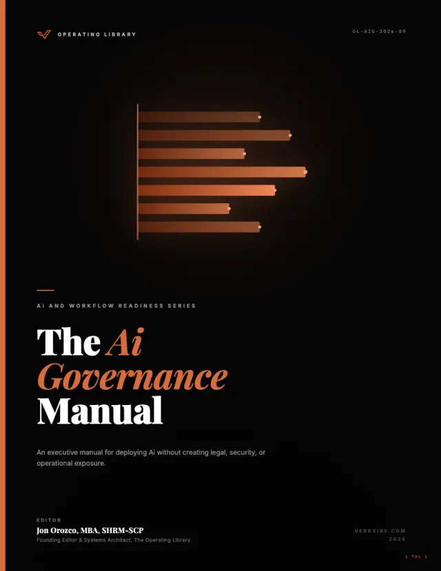 The Ai Governance Manual cover