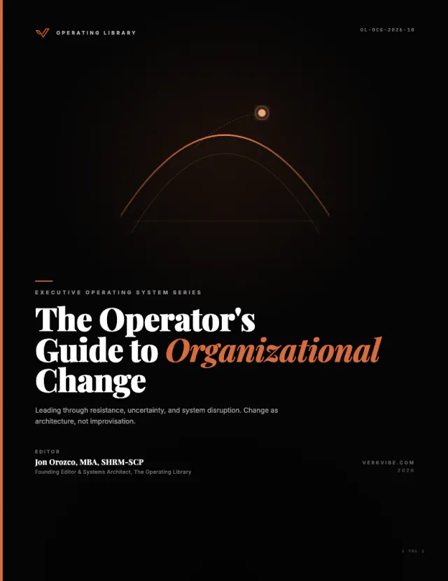 The Operator's Guide to Organizational Change cover