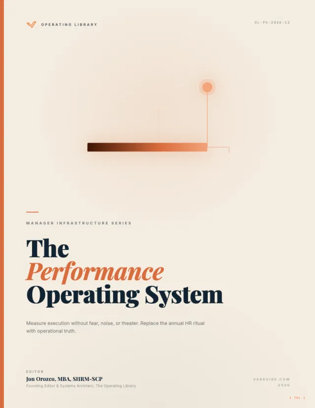 The Performance Operating System cover