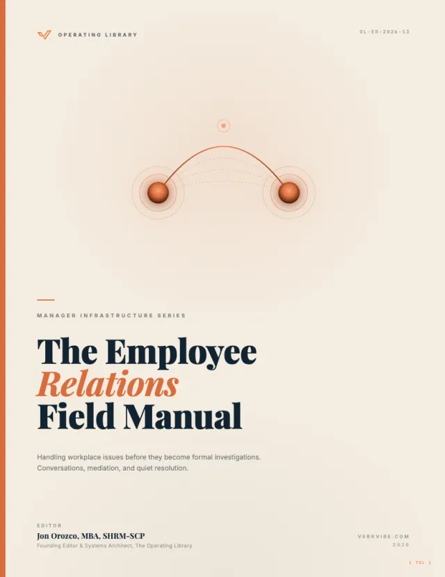 The Employee Relations Field Manual cover