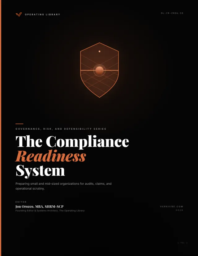 The Compliance Readiness System cover