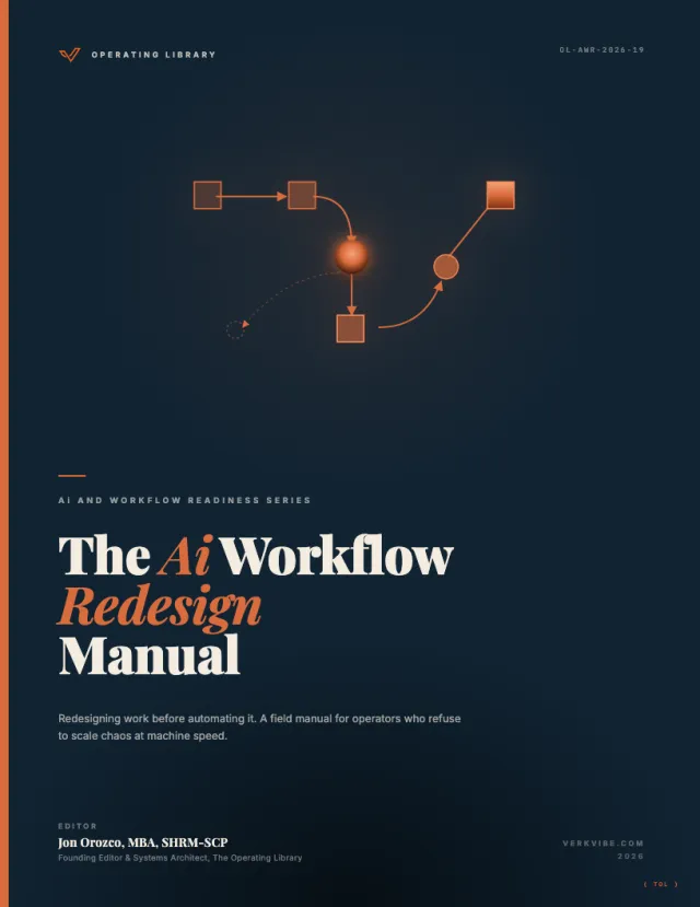 The Ai Workflow Redesign Manual cover