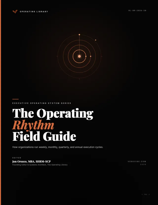 The Operating Rhythm Field Guide cover