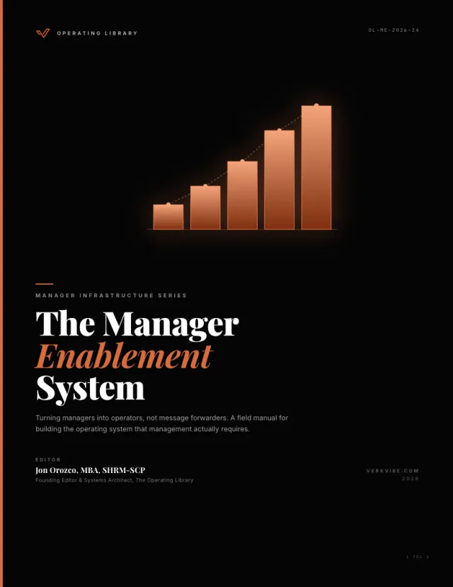 The Manager Enablement System cover