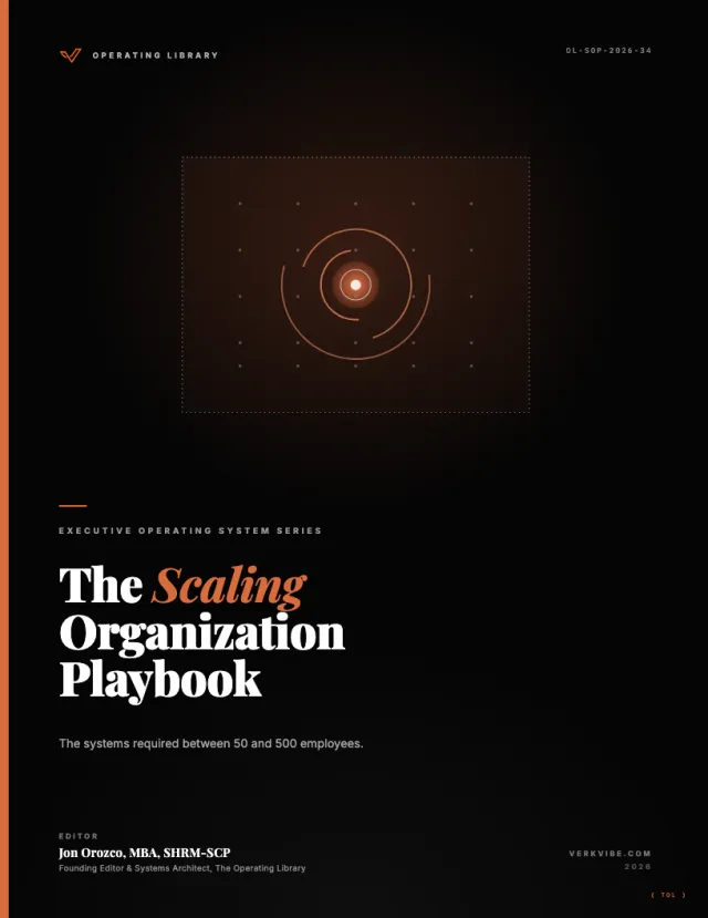 The Scaling Organization Playbook cover