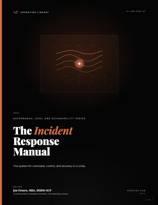 The Incident Response Manual cover