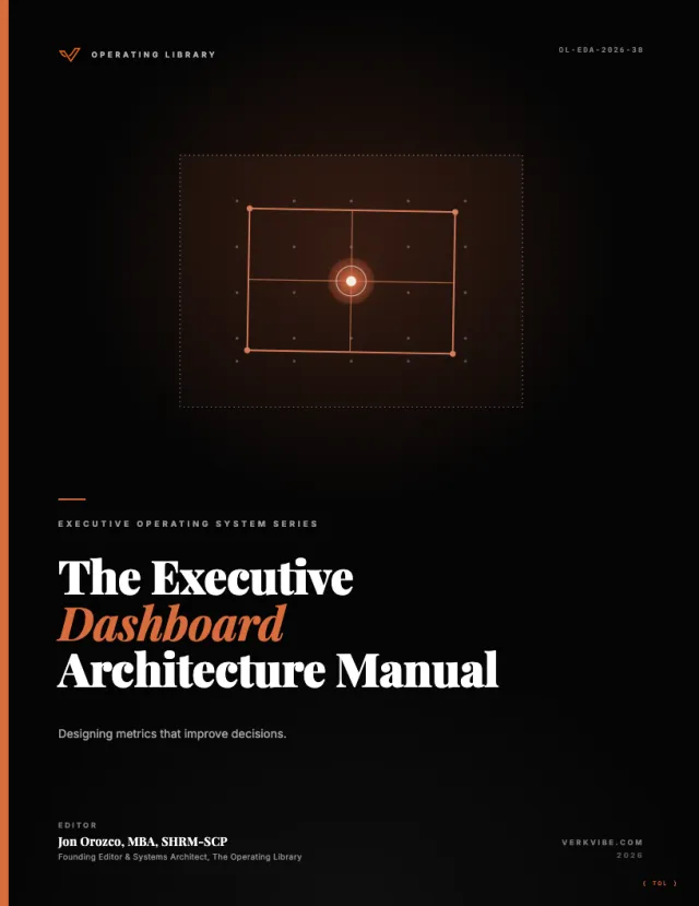 The Executive Dashboard Architecture Manual cover