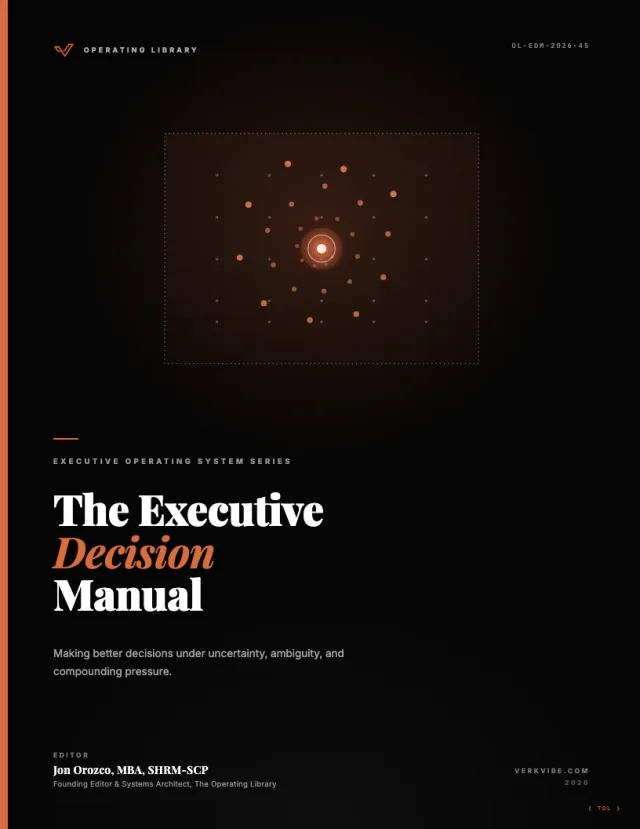 The Executive Decision Manual cover