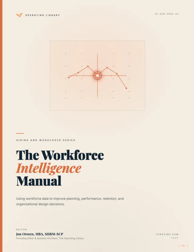 The Workforce Intelligence Manual cover