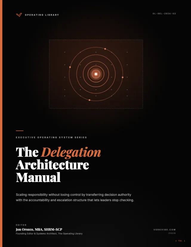 The Delegation Architecture Manual cover