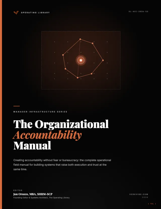 The Organizational Accountability Manual cover