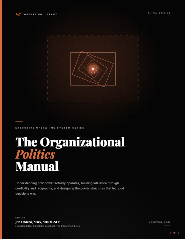 The Organizational Politics Manual cover
