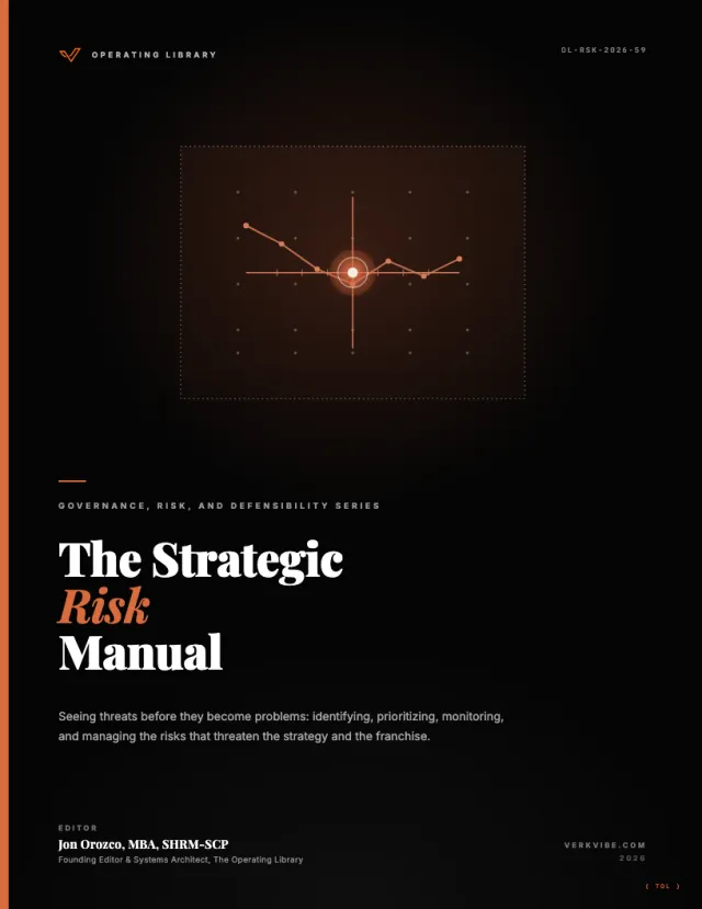 The Strategic Risk Manual cover
