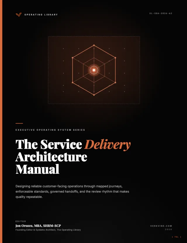 Service Delivery Architecture: Designing Reliable Customer-Facing Operations cover