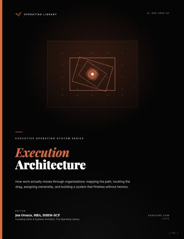 Execution Architecture: How Work Actually Moves Through Organizations cover