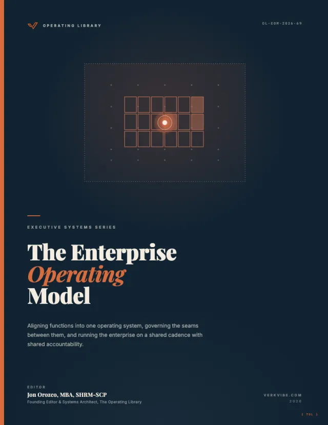 Enterprise Operating Model: Aligning Functions Into One Operating System cover