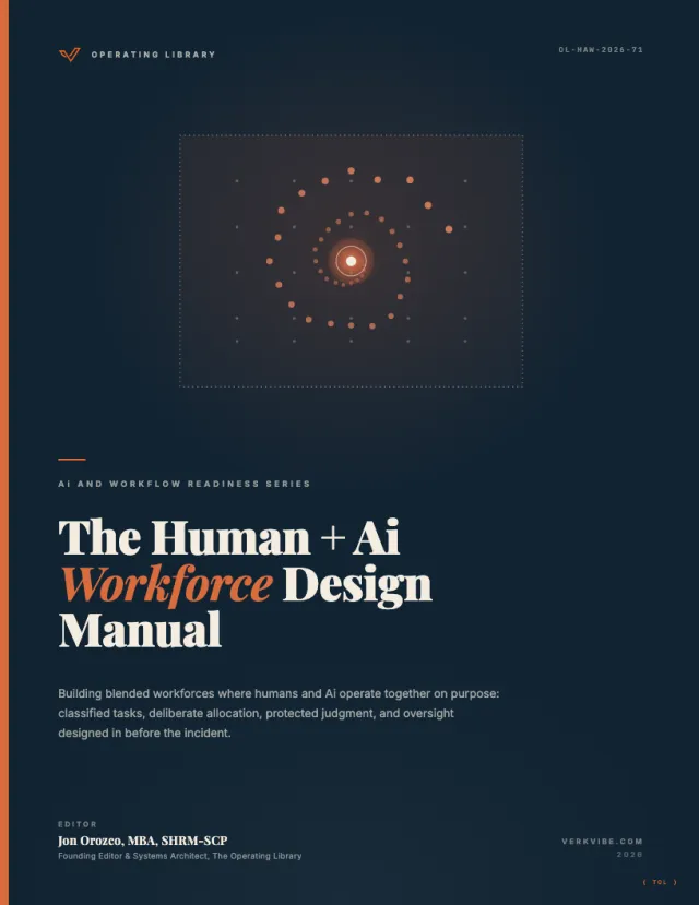 Human + Ai Workforce Design: Building Blended Workforces cover