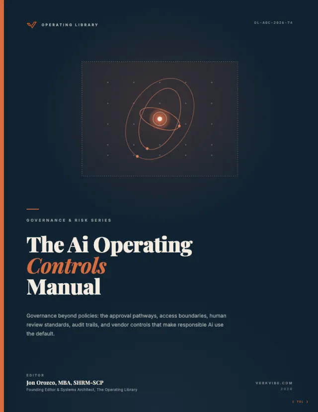 Ai Operating Controls: Governance Beyond Policies cover