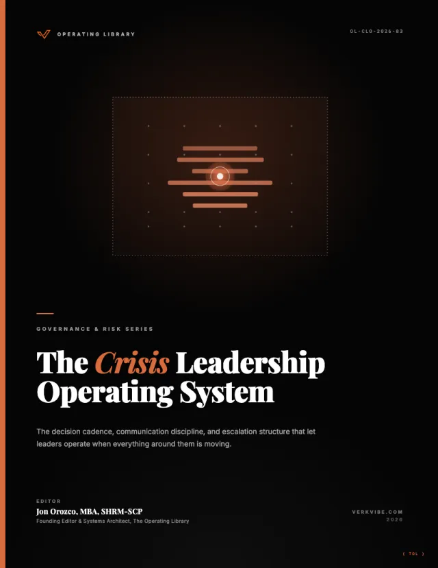 Crisis Leadership Operating System: Leading During Disruption cover