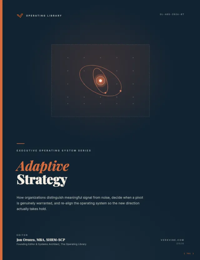 Adaptive Strategy: How Organizations Pivot Without Breaking cover
