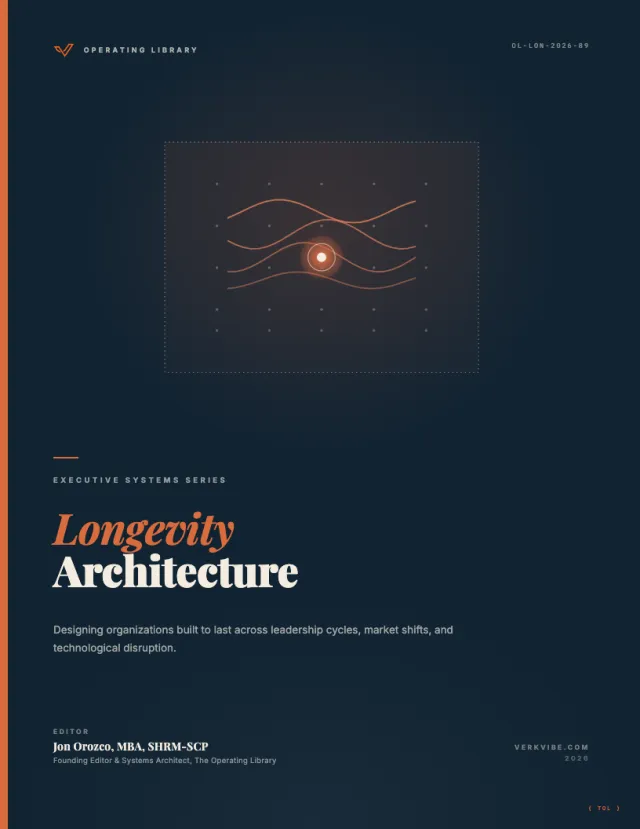 Longevity Architecture: Designing Organizations Built to Last cover