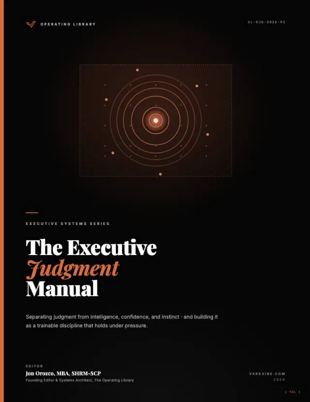 Executive Judgment: The Human Side of Complex Decisions cover
