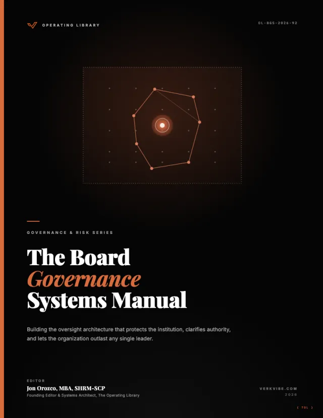 Board Governance Systems: Operating at the Highest Level of Oversight cover